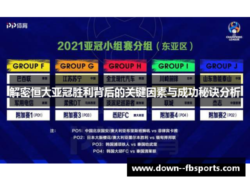 解密恒大亚冠胜利背后的关键因素与成功秘诀分析